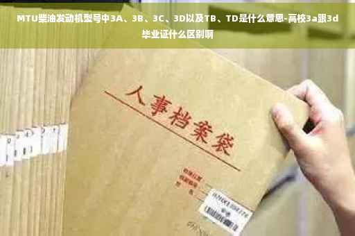 MTU柴油发动机型号中3A、3B、3C、3D以及TB、TD是什么意思-高校3a跟3d毕业证什么区别啊