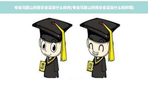 专业马鞍山药师毕业证是什么样的(专业马鞍山药师毕业证是什么样的呢)