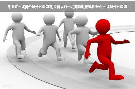 毕业证一式两份是什么意思啊,文件中的一式两份到底是多少份,一式是什么意思