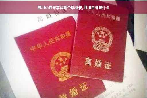 四川小自考本科哪个毕业快,四川自考是什么
