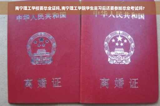 南宁理工学校要毕业证吗,南宁理工学院学生实习后还要参加毕业考试吗?