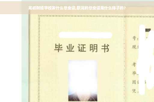 龙岩财经学校发什么毕业证,职高的毕业证是什么样子的?