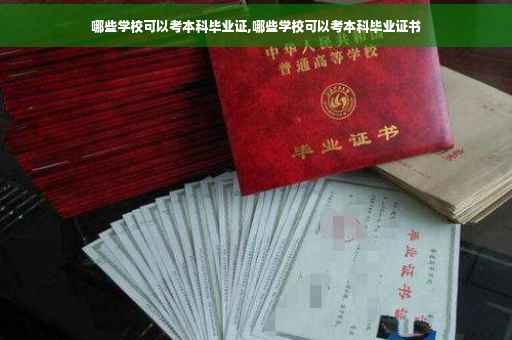哪些学校可以考本科毕业证,哪些学校可以考本科毕业证书