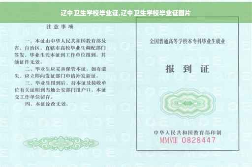 辽中卫生学校毕业证,辽中卫生学校毕业证图片