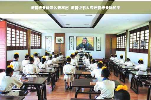 没有毕业证怎么查学历-没有证书大专还能毕业吗知乎