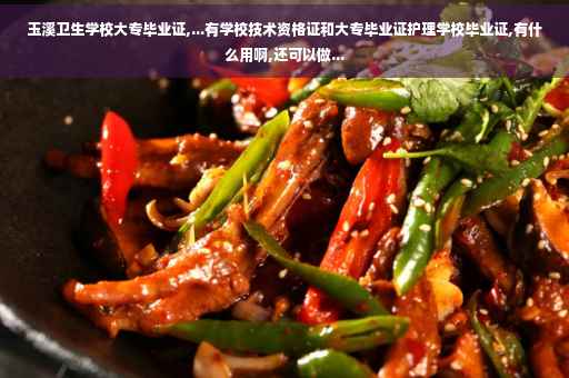 玉溪卫生学校大专毕业证,...有学校技术资格证和大专毕业证护理学校毕业证,有什么用啊,还可以做...