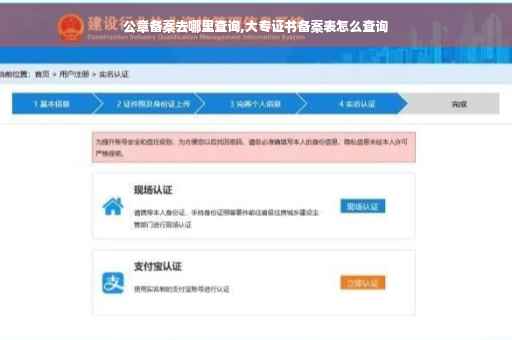 公章备案去哪里查询,大专证书备案表怎么查询