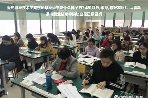 青岛职业技术学院统招毕业证书是什么样子的?比如颜色,印章,最好友照片...,青岛港湾职业技术学院毕业是已级证吗