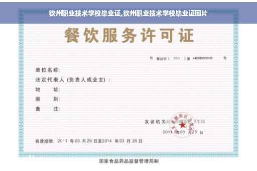 钦州职业技术学校毕业证,钦州职业技术学校毕业证图片