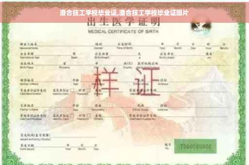澄合技工学校毕业证,澄合技工学校毕业证图片