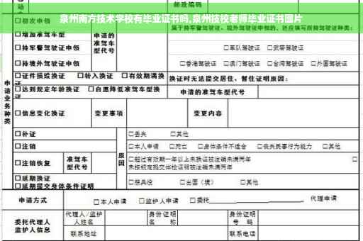 泉州南方技术学校有毕业证书吗,泉州技校老师毕业证书图片