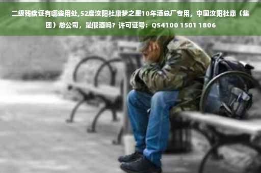 二级残疾证有哪些用处,52度汝阳杜康梦之星10年酒总厂专用，中国汝阳杜康（集团）总公司，是假酒吗？许可证号：QS4100 1501 1806