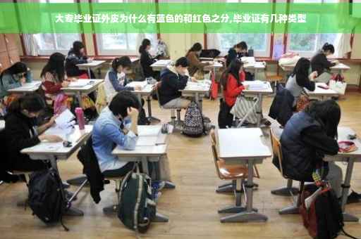 大专毕业证外皮为什么有蓝色的和红色之分,毕业证有几种类型