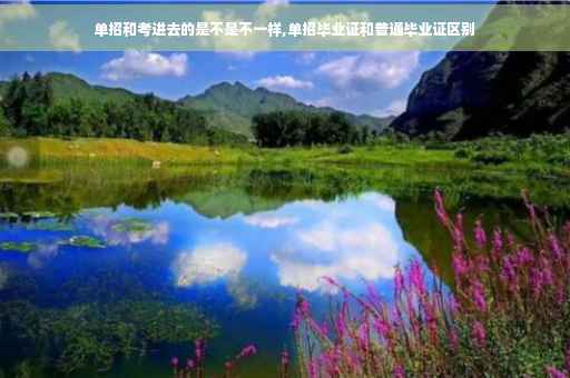 单招和考进去的是不是不一样,单招毕业证和普通毕业证区别