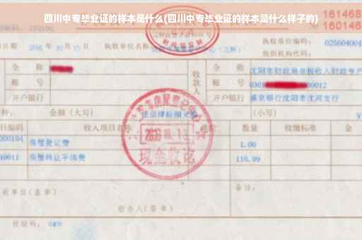 四川中专毕业证的样本是什么(四川中专毕业证的样本是什么样子的)