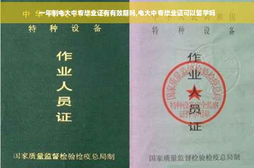 一年制电大中专毕业证有有效期吗,电大中专毕业证可以留学吗