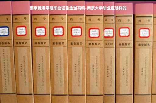 南京传媒学院毕业证含金量高吗-南京大学毕业证啥样的