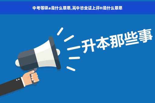 中考等级a是什么意思,高中毕业证上评H是什么意思