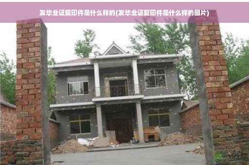 发毕业证复印件是什么样的(发毕业证复印件是什么样的图片)