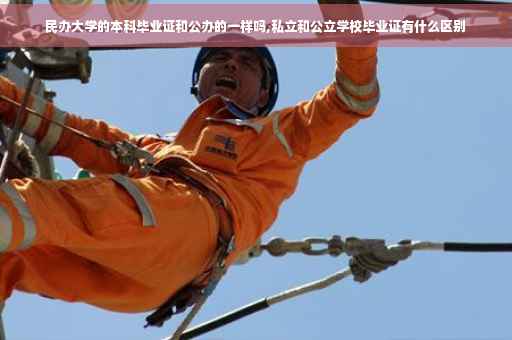 民办大学的本科毕业证和公办的一样吗,私立和公立学校毕业证有什么区别