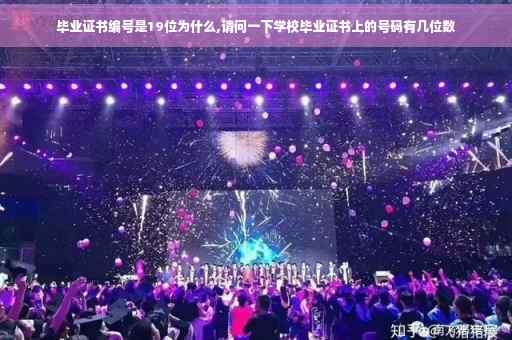 毕业证书编号是19位为什么,请问一下学校毕业证书上的号码有几位数
