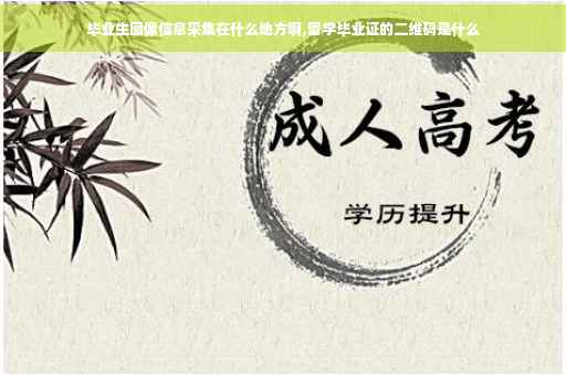 毕业生图像信息采集在什么地方啊,留学毕业证的二维码是什么
