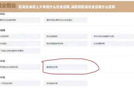 职高生单招上大专是什么毕业证啊,高职和职高毕业证有什么区别