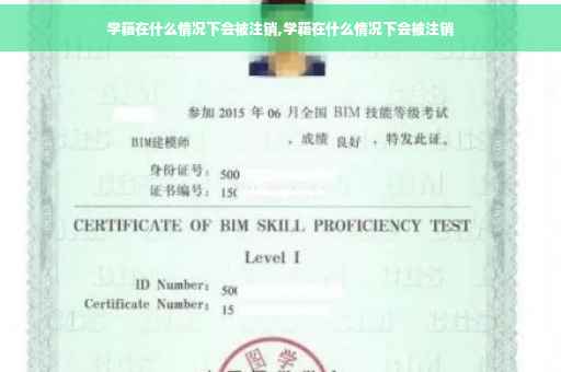 学籍在什么情况下会被注销,学籍在什么情况下会被注销
