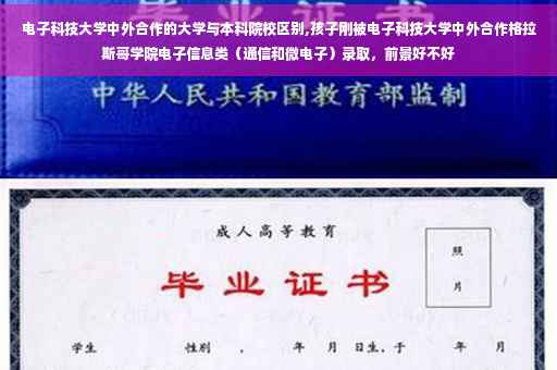 电子科技大学中外合作的大学与本科院校区别,孩子刚被电子科技大学中外合作格拉斯哥学院电子信息类（通信和微电子）录取，前景好不好