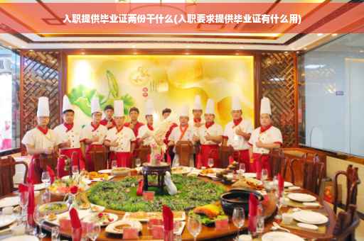 入职提供毕业证两份干什么(入职要求提供毕业证有什么用)
