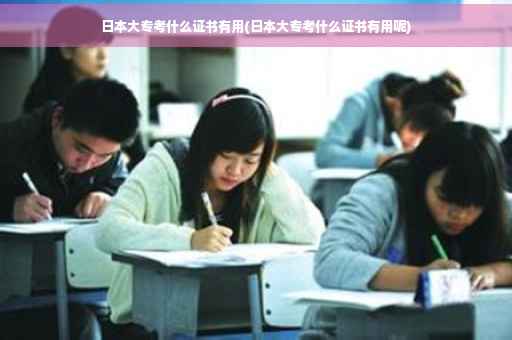 日本大专考什么证书有用(日本大专考什么证书有用呢)