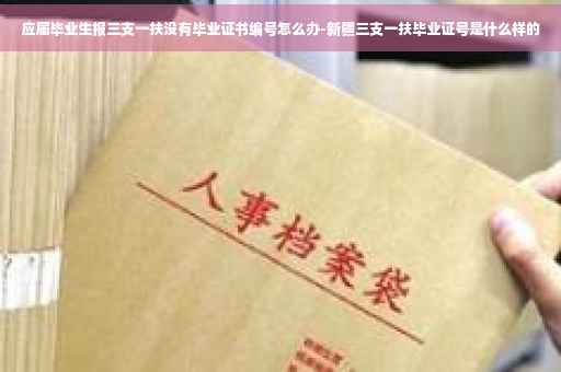 应届毕业生报三支一扶没有毕业证书编号怎么办-新疆三支一扶毕业证号是什么样的