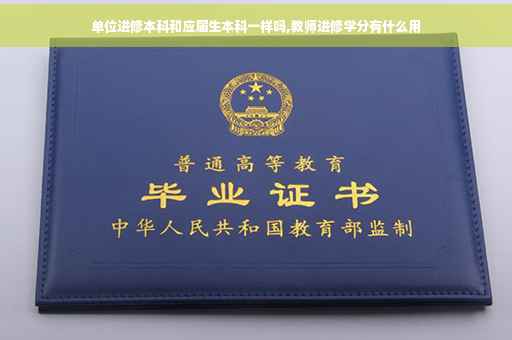 单位进修本科和应届生本科一样吗,教师进修学分有什么用