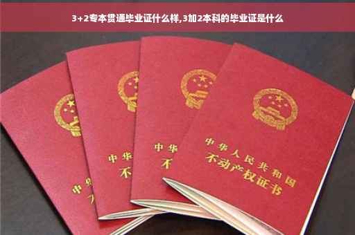 3+2专本贯通毕业证什么样,3加2本科的毕业证是什么