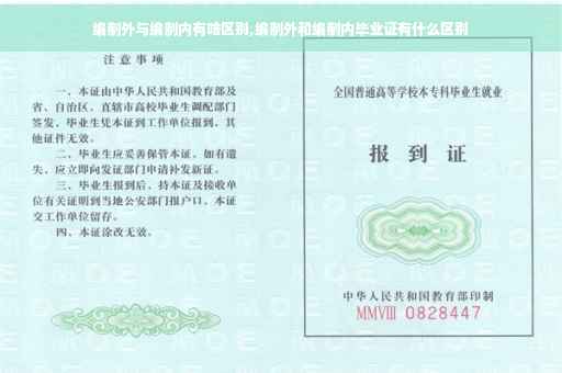 编制外与编制内有啥区别,编制外和编制内毕业证有什么区别