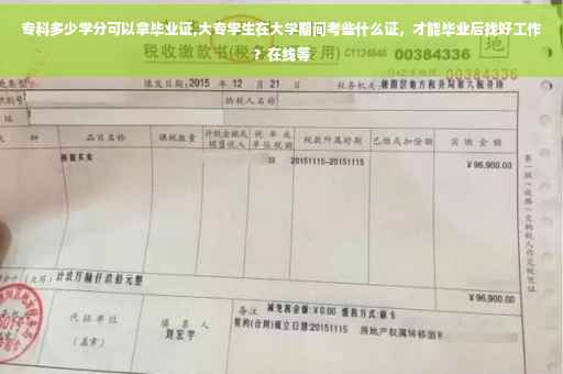 专科多少学分可以拿毕业证,大专学生在大学期间考些什么证，才能毕业后找好工作？在线等