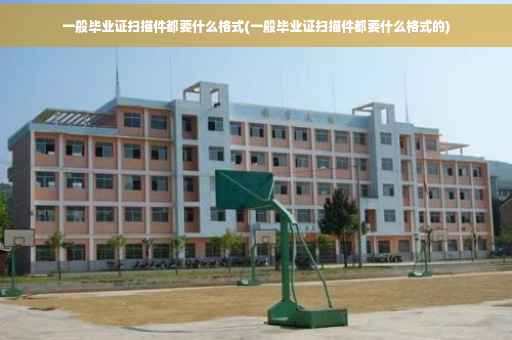 一般毕业证扫描件都要什么格式(一般毕业证扫描件都要什么格式的)