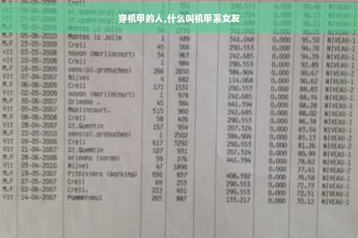 穿机甲的人,什么叫机甲系女友