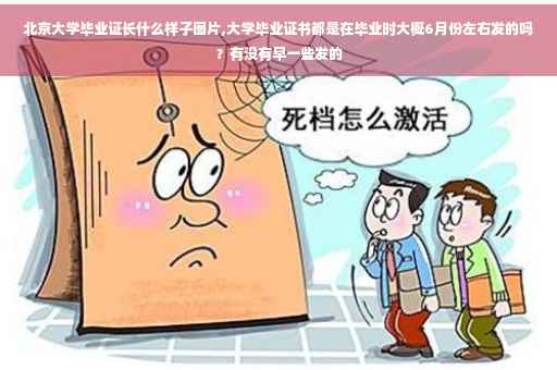 北京大学毕业证长什么样子图片,大学毕业证书都是在毕业时大概6月份左右发的吗？有没有早一些发的