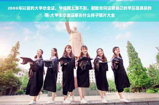 2000年以前的大学毕业证，学信网上查不到，那我如何证明自己的学历是真实的呢-大学生毕业证都长什么样子图片大全