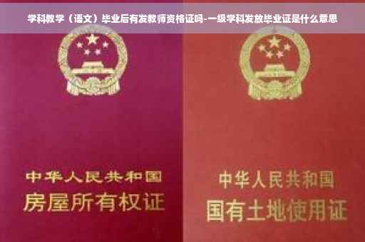 学科教学（语文）毕业后有发教师资格证吗-一级学科发放毕业证是什么意思