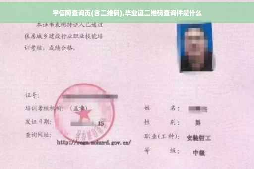学信网查询页(含二维码),毕业证二维码查询件是什么