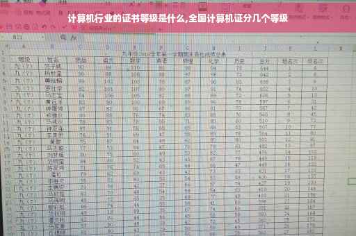 计算机行业的证书等级是什么,全国计算机证分几个等级