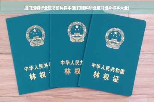 厦门理科毕业证书图片样本(厦门理科毕业证书图片样本大全)