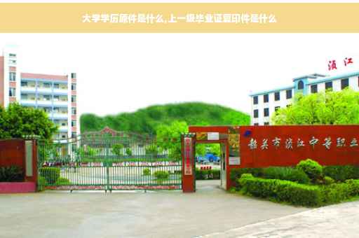 大学学历原件是什么,上一级毕业证复印件是什么