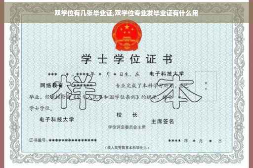 双学位有几张毕业证,双学位专业发毕业证有什么用