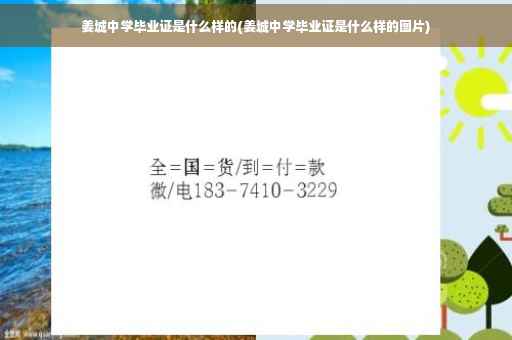 姜城中学毕业证是什么样的(姜城中学毕业证是什么样的图片)