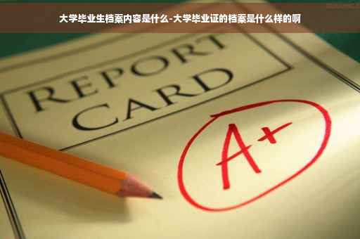 大学毕业生档案内容是什么-大学毕业证的档案是什么样的啊