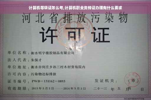计算机等级证怎么考,计算机职业资格证办理有什么要求