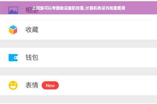 上班族可以考那些证兼职挂靠,计算机类证书挂靠费用